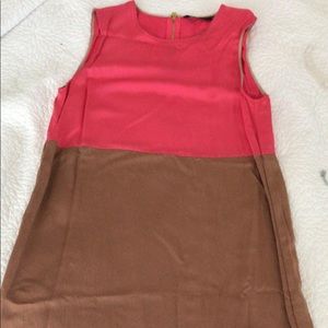 Pink/brown dress